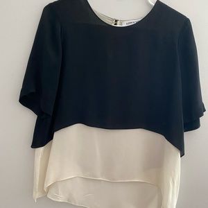 Elizabeth and James black and white blouse